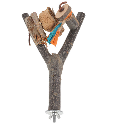 Unbranded  Cockatiels Tree Branch Pole Bird Safe Material Perch Rest 1