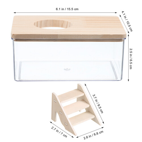Natural Behavior Promotion Sand Bath Box Transparent Abs 1 Set 1