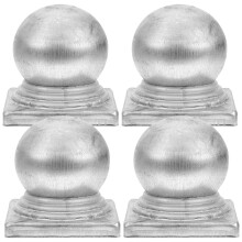 4 Pcs Decorative Galvanized Rail Post Garden Caps