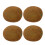 4Pièces Fruits Factices En Marron Pour Décorations Visuelles 4