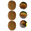 4Pièces Fruits Factices En Marron Pour Décorations Visuelles 3