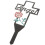 Memorial Stake Cemetery Cross Stake Black 1pcs 11