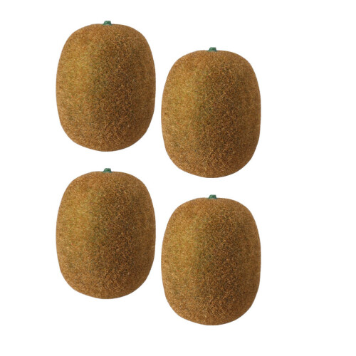 4Pièces Fruits Factices En Marron Pour Décorations Visuelles