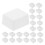 Half Paint Pan For Diy Storage Case White Plastic 100pcs 11