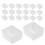 Half Paint Pan For Diy Storage Case White Plastic 100pcs 8