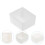Half Paint Pan For Diy Storage Case White Plastic 100pcs 10