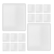 Half Paint Pan For Diy Storage Case White Plastic 100pcs
