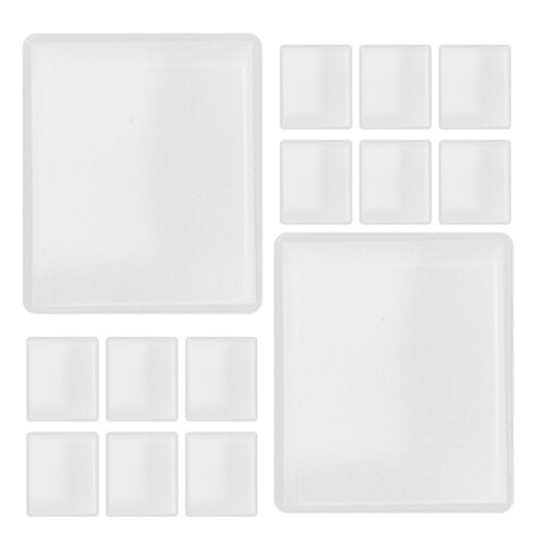 Half Paint Pan For Diy Storage Case White Plastic 100pcs