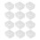 Half Paint Pan For Diy Storage Case White Plastic 100pcs 7