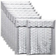 Packing Padded Mailers Silver 100pcs 5.11x4.32x0.28in