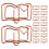 30 Pcs White Clips Cute Office Supplies Book Paper Student 6
