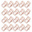 30 Pcs White Clips Cute Office Supplies Book Paper Student 8