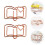 30 Pcs White Clips Cute Office Supplies Book Paper Student 10