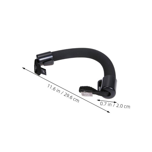 Wide Applicability Car Seat Grip Handle Black 3pcs 1
