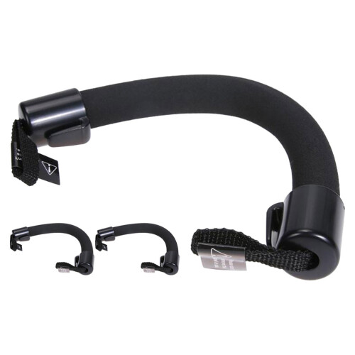 Wide Applicability Car Seat Grip Handle Black 3pcs