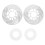 Masteelf 2 Pcs Brake Disc Decorative Piece 25.00x25.00x0.50cm Silver 9