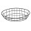 Black Oval Iron Wire Snack Basket Durable Kitchen Counter Storage 10