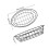 Black Oval Iron Wire Snack Basket Durable Kitchen Counter Storage 2
