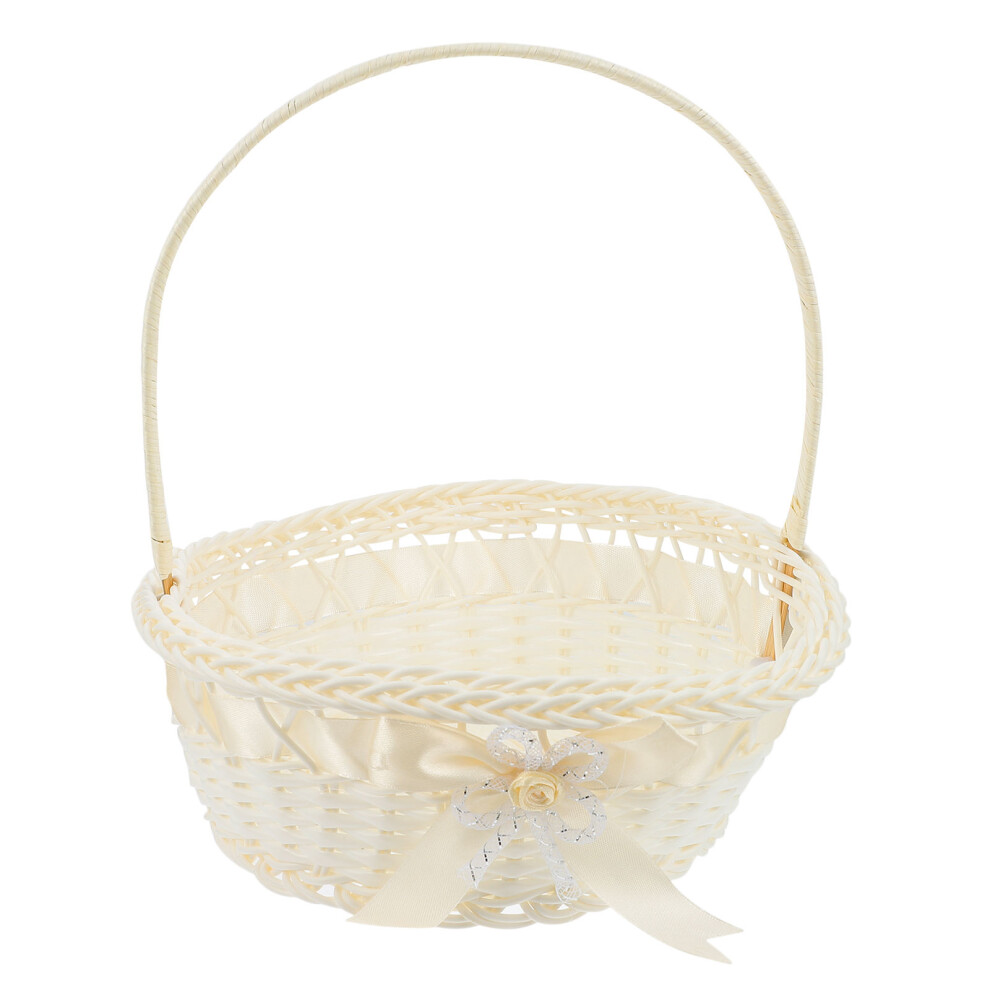Picnic Basket Toys Woven Flower Wedding Decoration Handle-image-OPC-PK8TP6Y-NEW