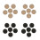 20 Pcs Button Fasten Metal Buttons Golden Diy Man 7