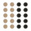 20 Pcs Button Fasten Metal Buttons Golden Diy Man 4
