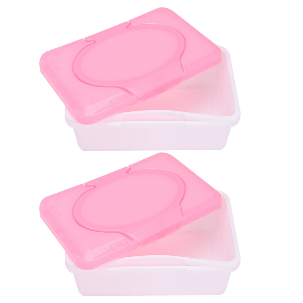 Mlins 2 Pcs Baby Wipes -Friendly Box Wet Dispenser Room Tissue Inoomp