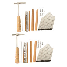 2Sets Kalimba 17 Keys DIY Repair Kit Metal Thumb Piano Keys with Tools