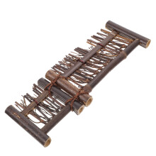 Worgeous Decorative Fence Bamboo Fence Ornament 1pcs 8.9x2.7x0.6in