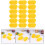 2000Pièces Papier Cuisson Cupcake Jaune Résistant Haute Température 7