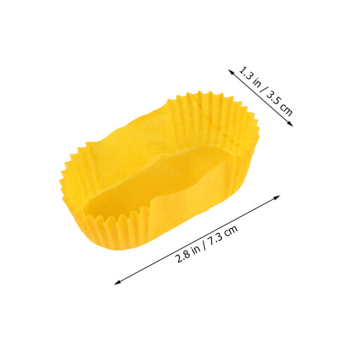 2000Pièces Papier Cuisson Cupcake Jaune Résistant Haute Température 1