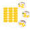 2000Pièces Papier Cuisson Cupcake Jaune Résistant Haute Température 6
