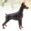 Raindrops  Simulated Doberman Pinscher Sculptures & Figurine 10
