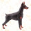 Raindrops  Simulated Doberman Pinscher Sculptures & Figurine 6