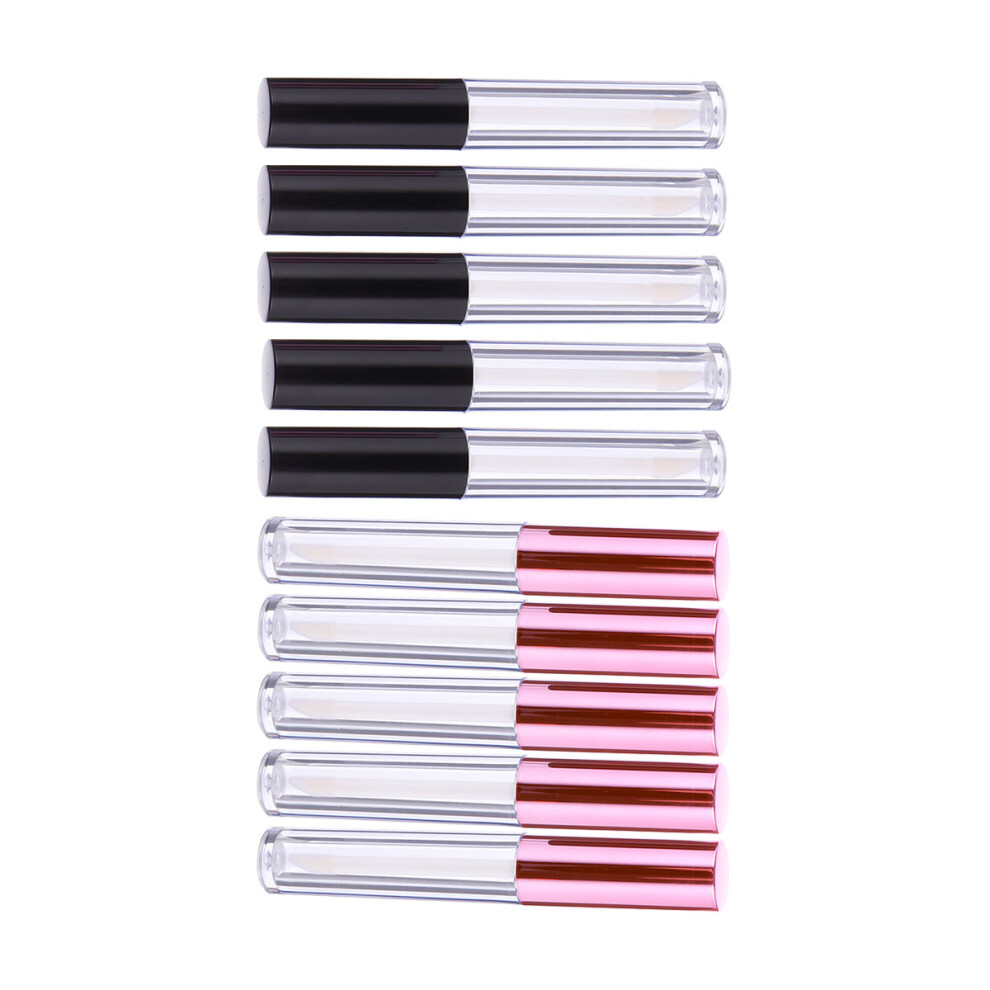 Solustre 10 Pcs Lip Gloss Empty Tube Tubes Cosmetic Containers For Refillable