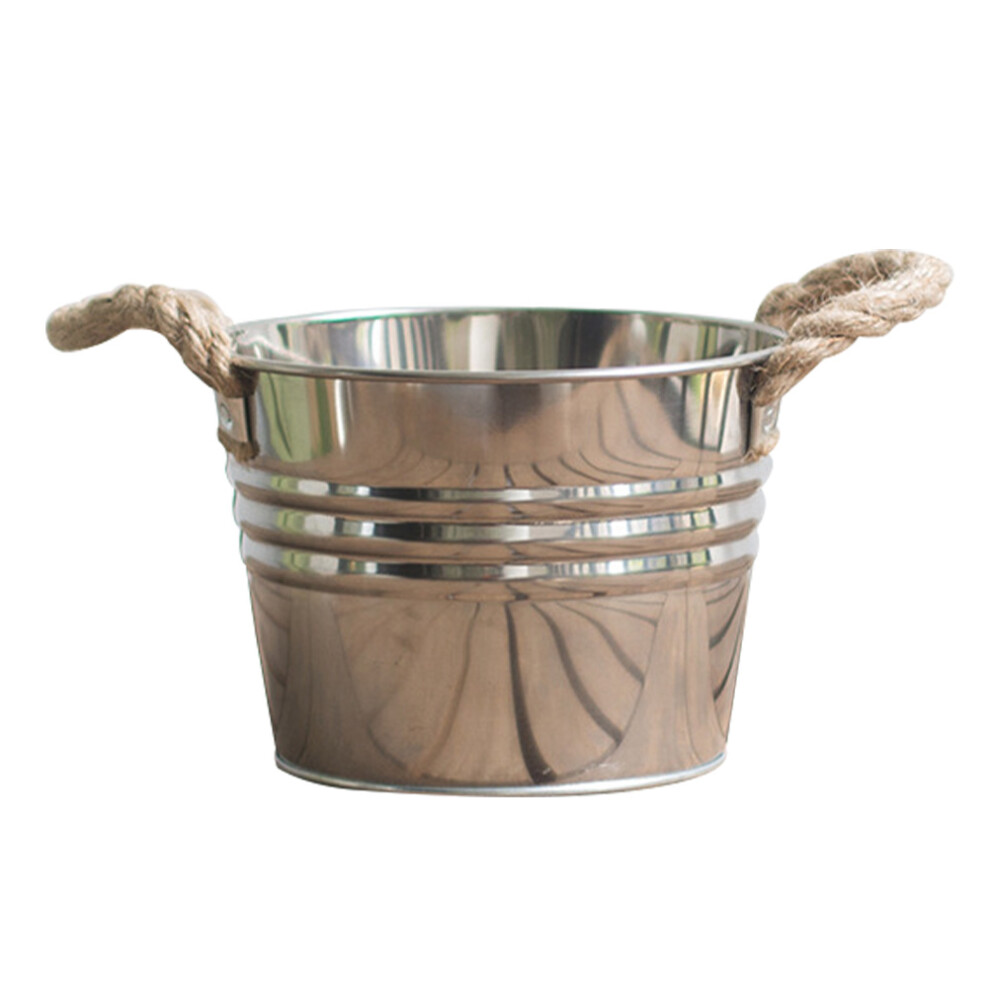 Flower Display Bucket Rope Silver Simple Design 1pcs For Garden-image-OPC-PK8TQXH-NEW