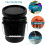 Black Plastic Paint Bucket With Lid For Storage 5 Gallon 9