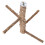 Bird Perch Stand Training Wooden Light Brown 1 Set 1