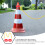 Traffic Chain Barrier Links Abs Assorted Color 1set 10
