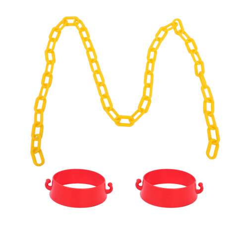 Traffic Chain Barrier Links Abs Assorted Color 1set