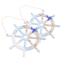Zehuanyu 2 Pcs Coastal Wall Decoration Office 25.50x25.50x0.30cm