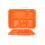 Sectioned Plate For Cafes Orange 1pcs 13.98x9.96x0.98in 2