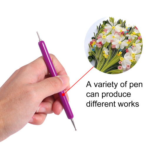 7 Pcs Rolling Pin For Clay Quilling Needle Pen Paper Craft Tools 1