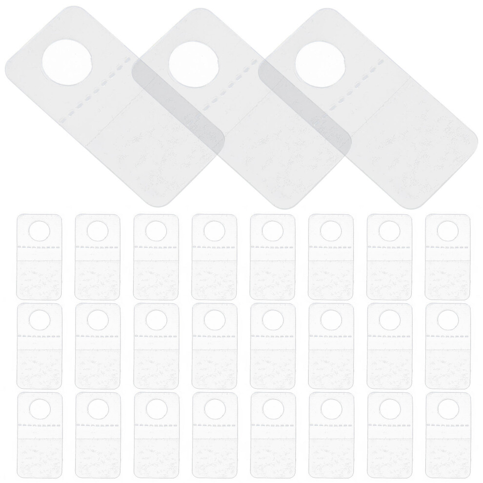 Worgeous Household Adhesive Hooks Small Clear Hooks Pvc 100Pcs 3171599044151