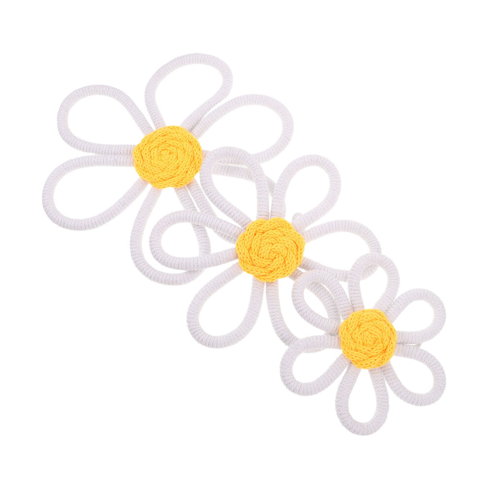 3Pcs Bohemian Nursery Decor Cotton Flower Iplusmile
