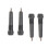 4pcs Trekking Pole Tip Covers Black Round Traction Addition 6