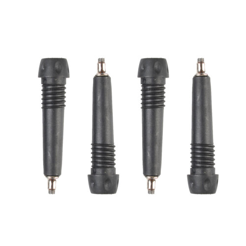 4pcs Trekking Pole Tip Covers Black Round Traction Addition