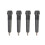 4pcs Trekking Pole Tip Covers Black Round Traction Addition 2