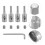 Car Radio Power Cable Silver 1set 1.9in 8