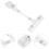 Flexible Rotatable Price Clips Clear Plastic For Retail 10pcs 4