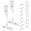 Flexible Rotatable Price Clips Clear Plastic For Retail 10pcs 11